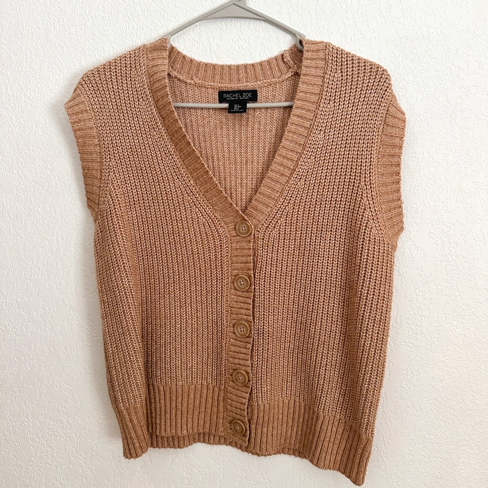 Rachel Zoe Women's Camel Knit Cardigan
